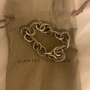 David Yurman large oval link bracelet With pouch